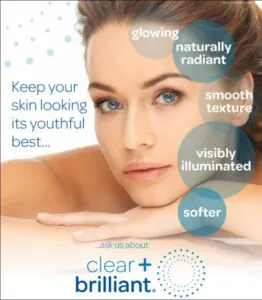 A woman with flawless skin promoting skincare benefits like radiant, smooth, and youthful appearance.
